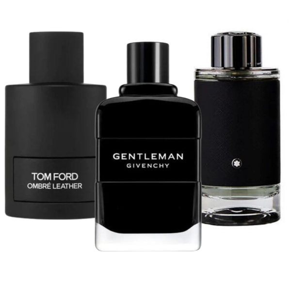 Bundle of 3 Fragrances Tom Ford Ombre Leather, Givenchy Gentleman, y Montblanc Explorer 100ml